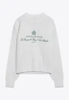 Jacquemus White Sweater With Logo Embroidered On The Front And Short Design In Cotton Woman In White