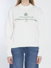 Jacquemus White Sweater With Logo Embroidered On The Front And Short Design In Cotton Woman In White
