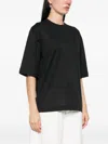 Jacquemus Neutrals Ventadou Boxy Straight Fit T-shirt In Black