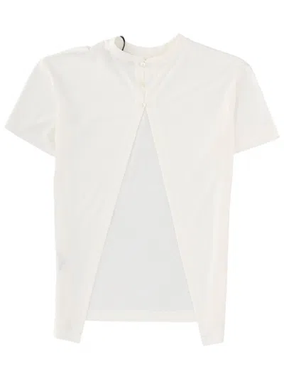 Jacquemus Ventadou Open-back Lightweight Paper-blend Top In White