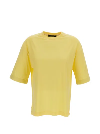 Jacquemus Ventadou Short-sleeved T-shirt In Yellow