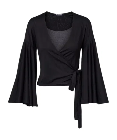 Jacquemus Ventadou Wrap Cover In Black
