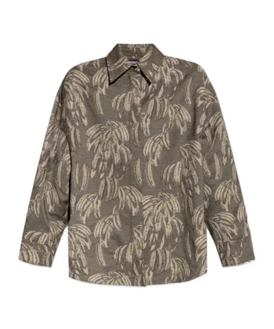 Jacquemus Verde Camisa De Corte Oversize In Green