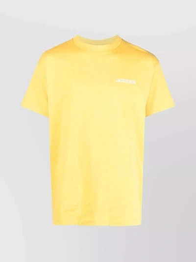 Jacquemus Versatile Crew Neck T-shirt In Yellow