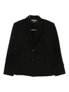 Jacquemus Single Breasted Long Sleeve Notch Lapel Jacket In Black