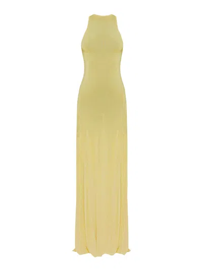 Jacquemus La Robe Maille Sculta In Yellow