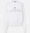 Jacquemus Womens Hotel Address White The Venice Embroidered-text Woven-knitted Top In White
