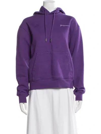 Pre-owned Jacquemus Vintage Crew Neck Hoodie In Purple