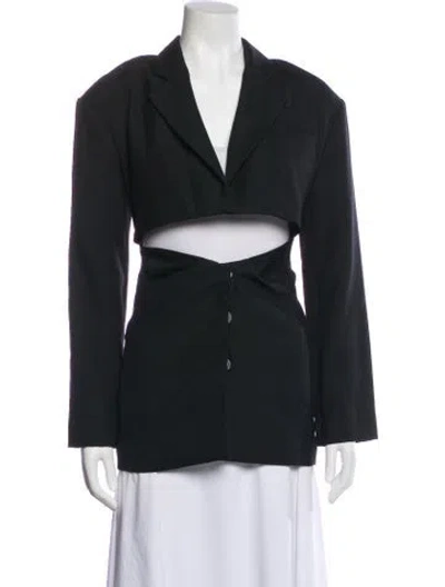 Pre-owned Jacquemus Virgin Wool Blazer In Black