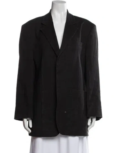 Pre-owned Jacquemus Virgin Wool Blazer In Black