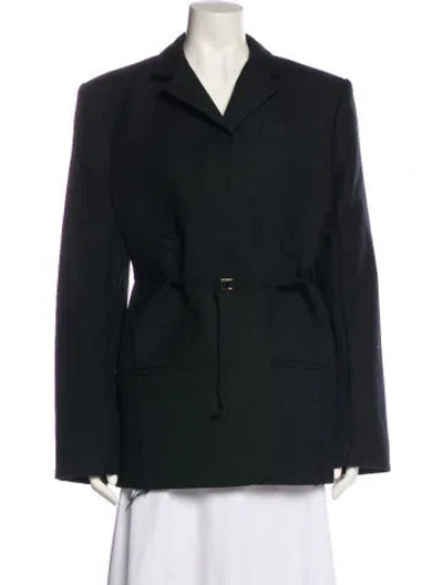 Pre-owned Jacquemus Virgin Wool Blazer In Black