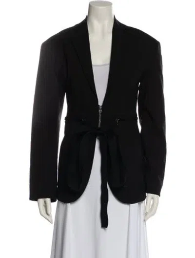 Pre-owned Jacquemus Virgin Wool Blazer In Black