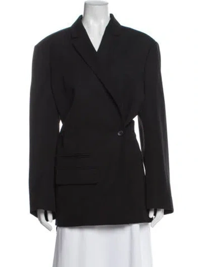 Pre-owned Jacquemus Virgin Wool Blazer In Black