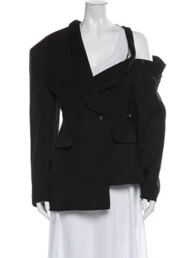 Pre-owned Jacquemus Virgin Wool Blazer In Black