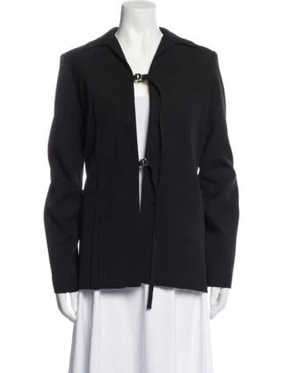 Pre-owned Jacquemus Virgin Wool Blazer In Black