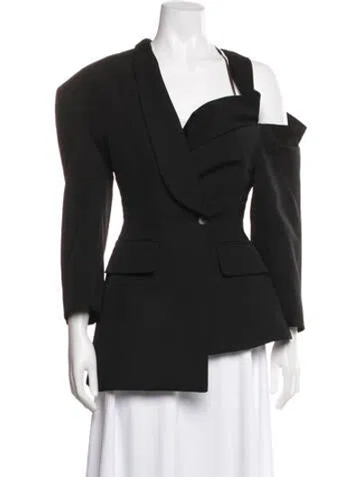Pre-owned Jacquemus Virgin Wool Blazer In Black