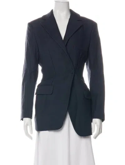 Pre-owned Jacquemus Virgin Wool Blazer In Blue