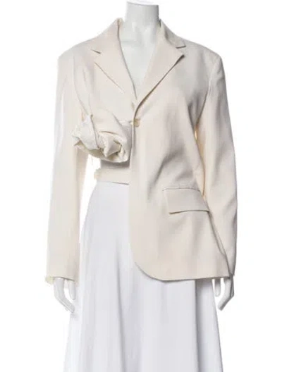Pre-owned Jacquemus Virgin Wool Blazer In Neutral