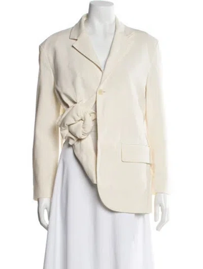 Pre-owned Jacquemus Virgin Wool Blazer In Neutral
