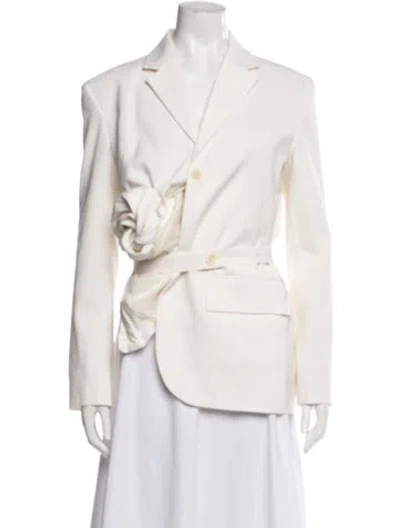 Pre-owned Jacquemus Virgin Wool Blazer In Neutrals