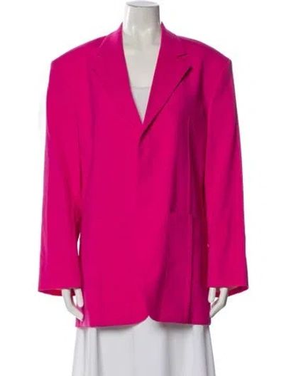 Pre-owned Jacquemus Virgin Wool Blazer In Pink