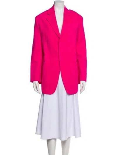 Pre-owned Jacquemus Virgin Wool Blazer In Pink