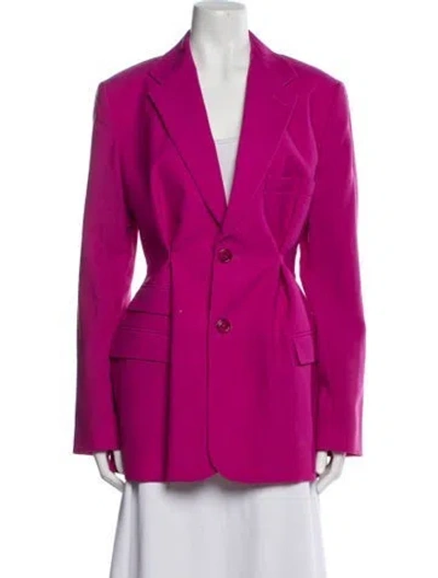 Pre-owned Jacquemus Virgin Wool Blazer In Pink