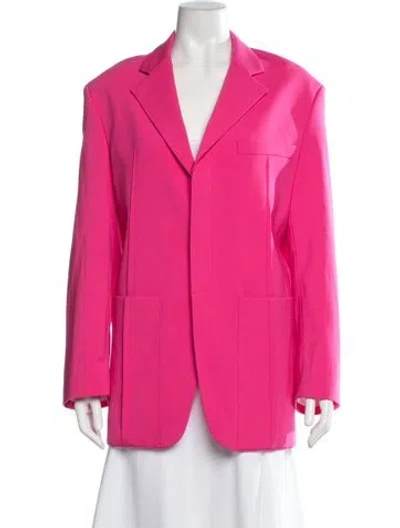 Pre-owned Jacquemus Virgin Wool Blazer In Pink