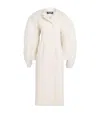 Jacquemus Virgin Wool Boa Coat In White