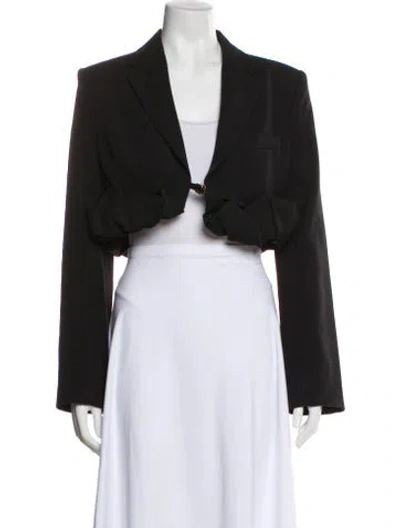 Pre-owned Jacquemus Virgin Wool Bolero W/ Tags In Black