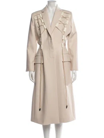 Pre-owned Jacquemus Virgin Wool Coat In Neutrals