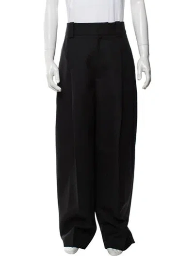 Pre-owned Jacquemus Virgin Wool Dress Pants In Black