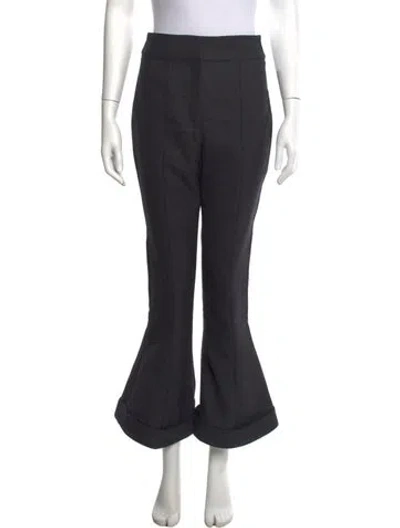 Pre-owned Jacquemus Virgin Wool Flared Pants In Grey