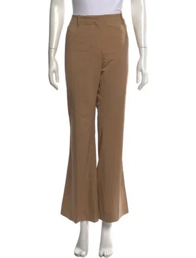 Pre-owned Jacquemus Virgin Wool Flared Pants In Neutrals
