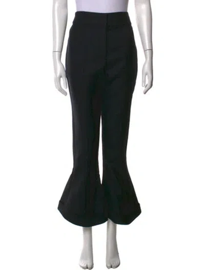 Pre-owned Jacquemus Virgin Wool Flared Pants W/ Tags In Black
