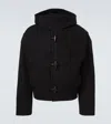 Jacquemus Hooded Long Sleeve Outerwear Collection In Black
