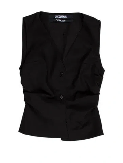 Pre-owned Jacquemus Virgin Wool Jacket In Black