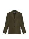 Jacquemus Virgin Wool Jacket In Green
