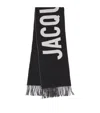 JACQUEMUS VIRGIN WOOL LOGO SCARF