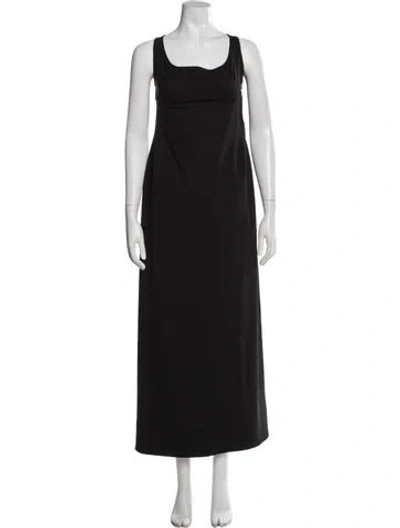 Pre-owned Jacquemus Virgin Wool Long Dress In Blue