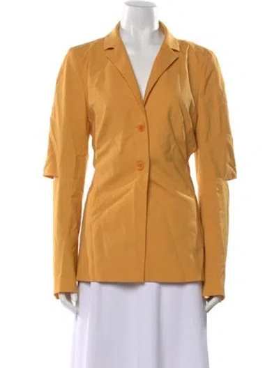 Pre-owned Jacquemus Virgin Wool Long Sleeve Top W/ Tags In Yellow