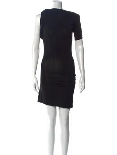 Pre-owned Jacquemus Virgin Wool Mini Dress In Black