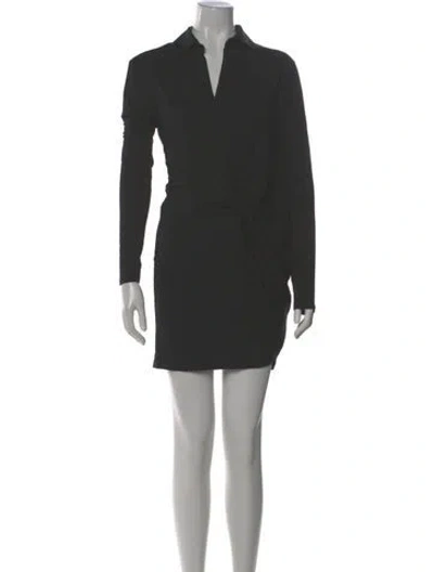 Pre-owned Jacquemus Virgin Wool Mini Dress In Black