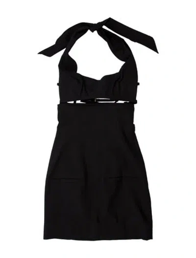 Pre-owned Jacquemus Virgin Wool Mini Dress In Blue