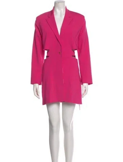 Pre-owned Jacquemus Virgin Wool Mini Dress In Pink