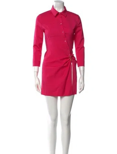 Pre-owned Jacquemus Virgin Wool Mini Dress In Pink