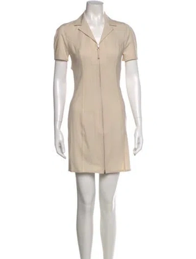Pre-owned Jacquemus Virgin Wool Mini Dress W/ Tags In Neutral