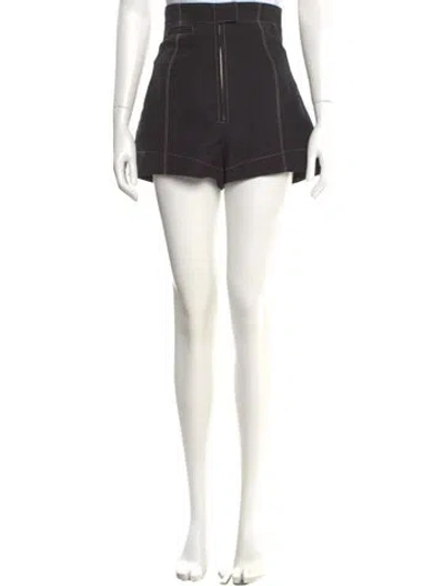 Pre-owned Jacquemus Virgin Wool Mini Shorts In Black