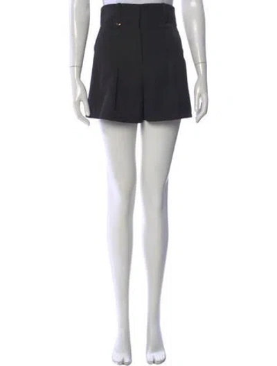 Pre-owned Jacquemus Virgin Wool Mini Shorts In Black