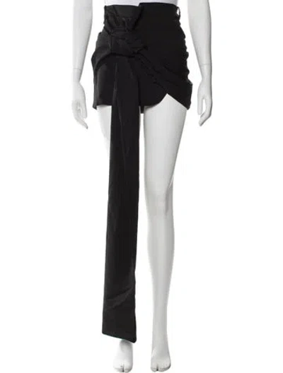 Pre-owned Jacquemus Virgin Wool Mini Skirt In Black